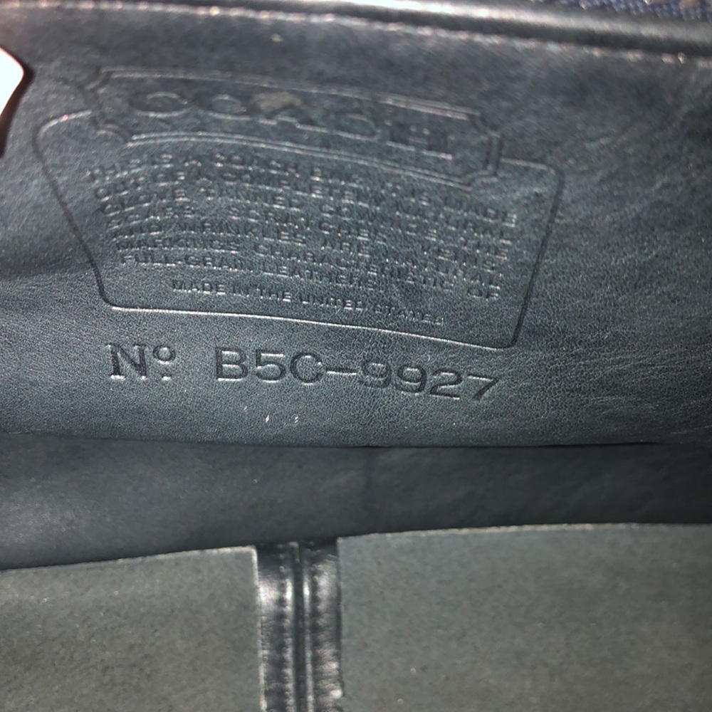 Coach Vintage Willis 9927 Blue/ Black Satchel - Picture 15 of 16